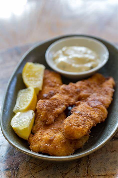 Fried walleye